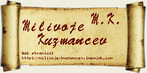 Milivoje Kuzmančev vizit kartica